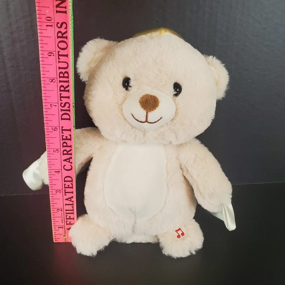 Cuddle Barn Singing Beige Angel Teddy Bear 10